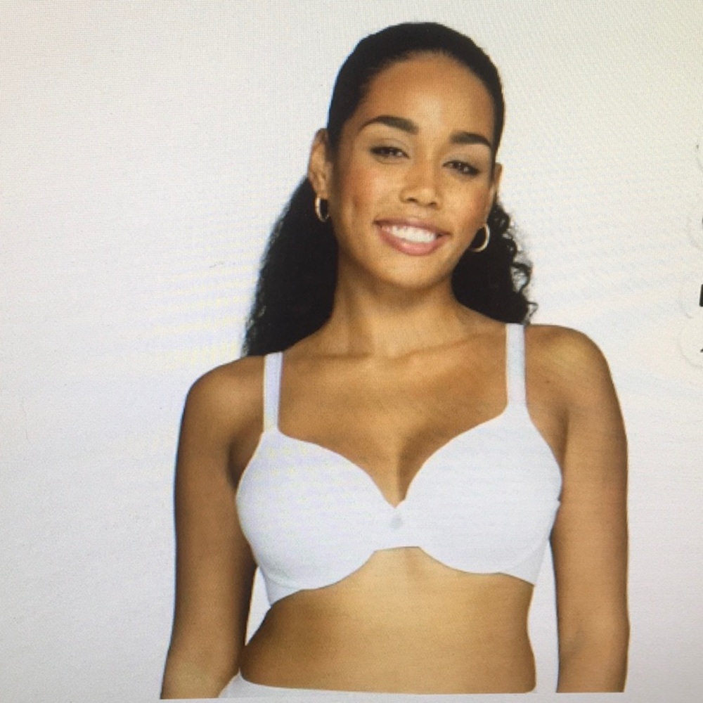 VANITY FAIR/“STAR WHITE” UNDERWIRE-BACK & SIDE SMOOTH BRA/NEW